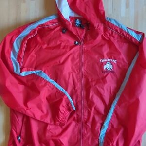 NCAA Vintage Starter Ohio State Buckeyes Red Windbreaker Jacket XL